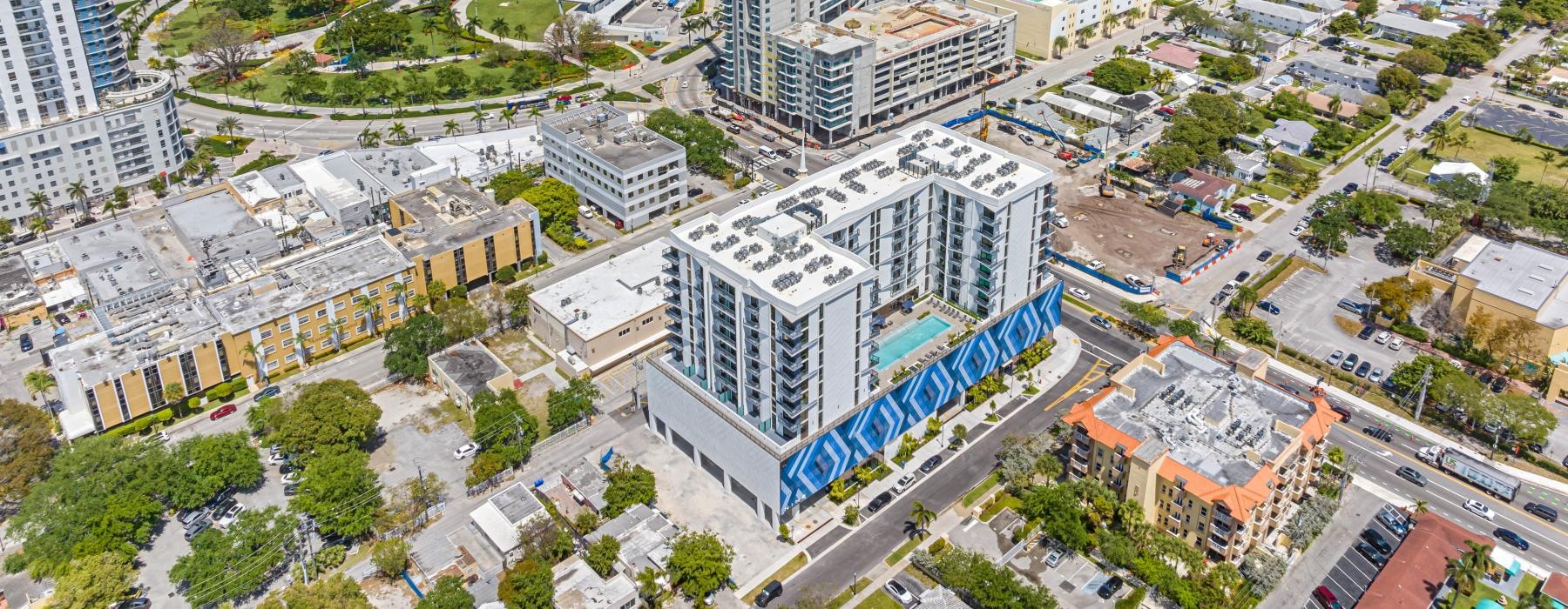 aerial view of a city