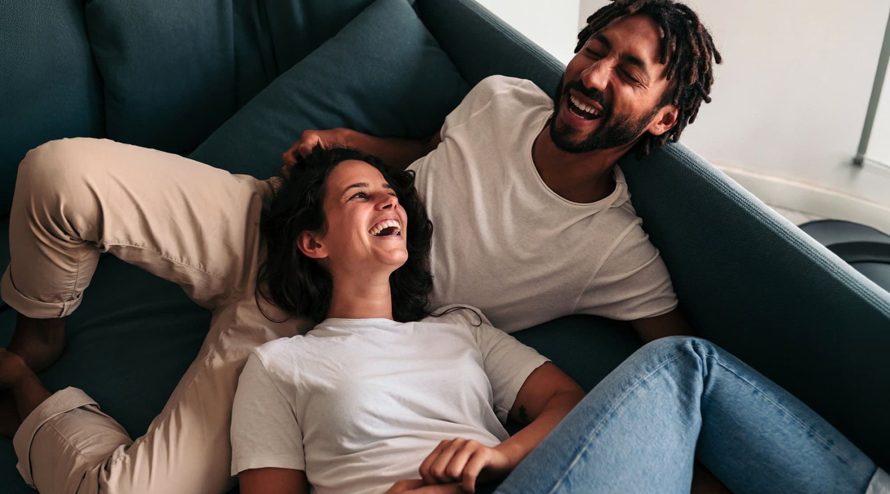 a couple on a couch